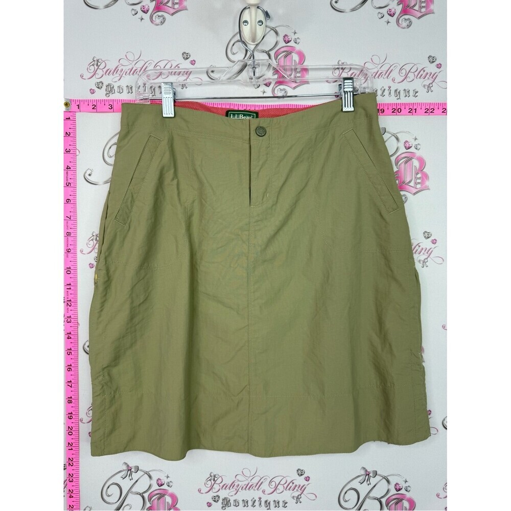 L.L. Bean skirt misses Olive A-Line Skirt with Side Pockets